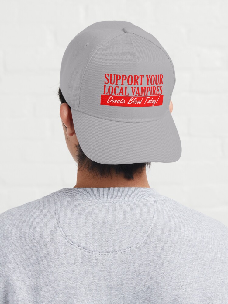 Alternate view of Support your local vampires Cap
