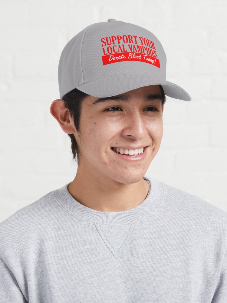 Alternate view of Support your local vampires Cap
