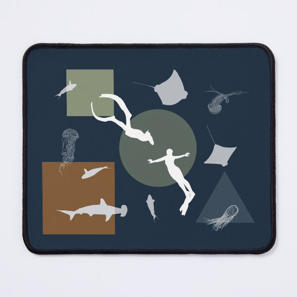 Item preview, Freediving Couple in Ocean designed and sold by Arkneer.