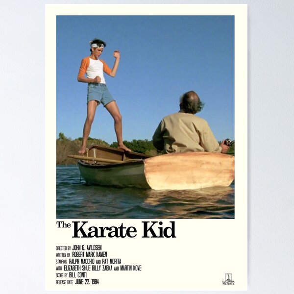 Aperçu de l'œuvre Le Karaté Kid - "Équilibre" Poster créée et vendue par juliacoolia.