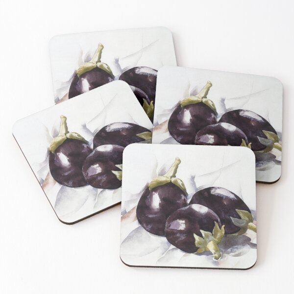 Item preview, Watercolor Painting Eggplants (1927) by Charles Demuth designed and sold by Designedbysm.