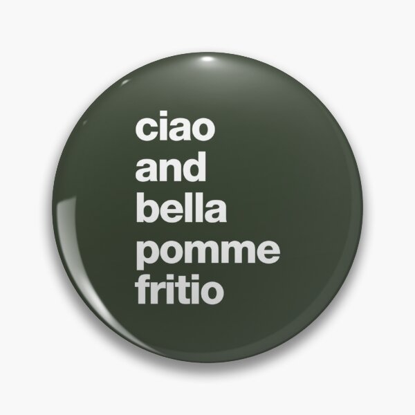 Item preview, ciao and bella pomme fritio   designed and sold by DarodeTees.
