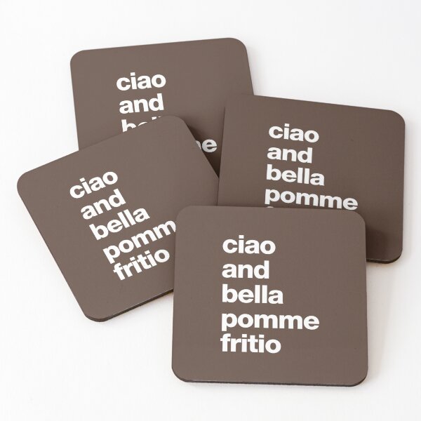 Item preview, ciao and bella pomme fritio   designed and sold by DarodeTees.