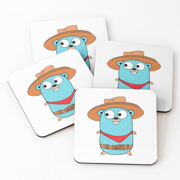 Item preview, Golang Gopher Go Cowboy designed and sold by THEMADBRUSH.