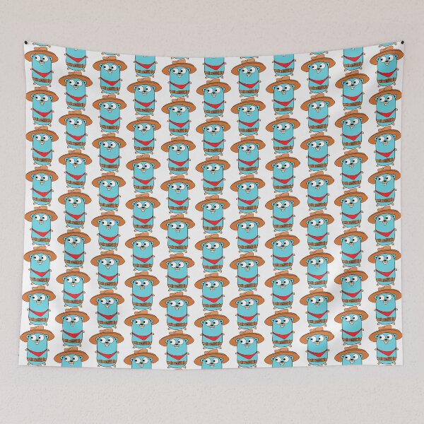 Item preview, Golang Gopher Go Cowboy designed and sold by THEMADBRUSH.