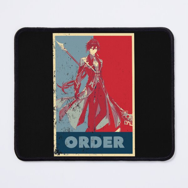 Item preview, Zhongli Genshin Impact Order - Distressed Vintage Hope Style Colours designed and sold by GingerCatGifts.