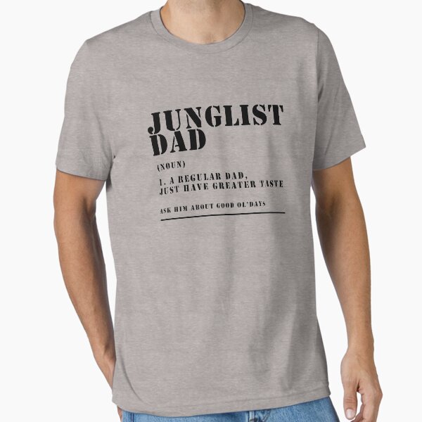 Vista previa del artículo con la obra «Descripción de Junglist Dad (Funny Jungle Raver Father)», diseñado y vendido por WULFLAND ARTS.