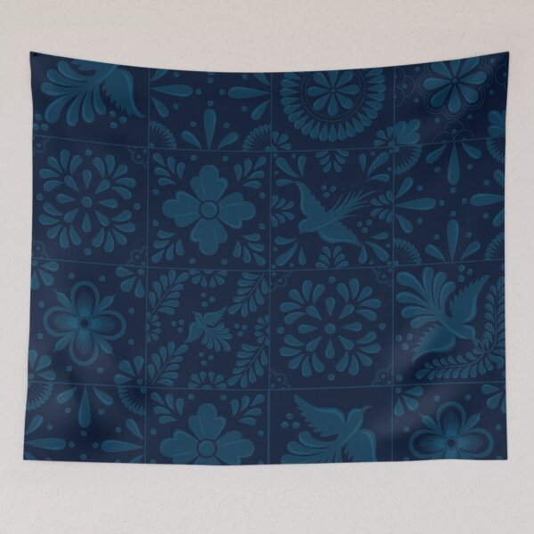 Item preview, Deep Blue Talavera Tile Pattern by Akbaly designed and sold by Akbaly.