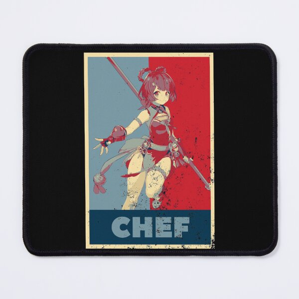 Item preview, Xiangling Genshin Impact Chef - Distressed Vintage Hope Style Colours designed and sold by GingerCatGifts.