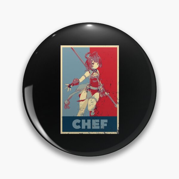 Item preview, Xiangling Genshin Impact Chef - Distressed Vintage Hope Style Colours designed and sold by GingerCatGifts.