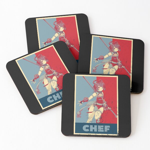 Item preview, Xiangling Genshin Impact Chef - Distressed Vintage Hope Style Colours designed and sold by GingerCatGifts.