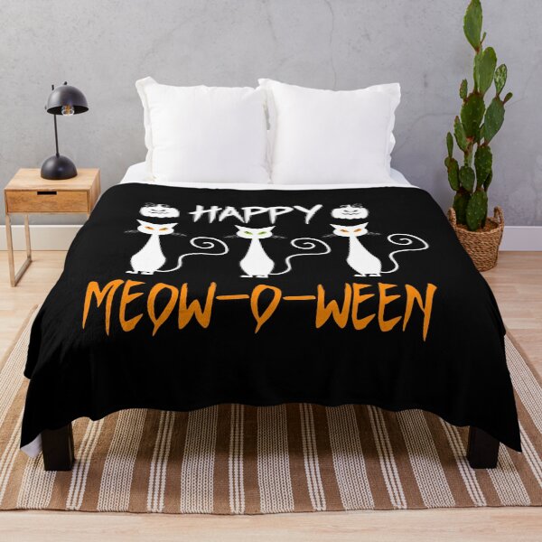 Item preview, happy meowoween cat halloween designed and sold by BOSHIRT.