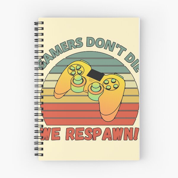 Item preview, Gamers Don't Die, We Respawn! Retro Sunset designed and sold by Meek-Anime.