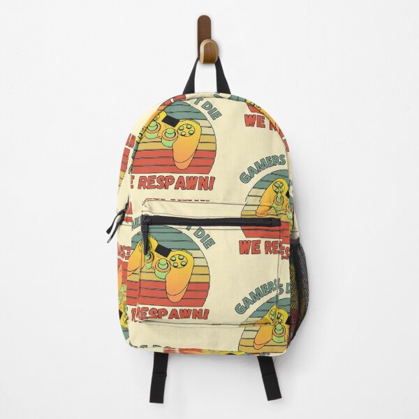 Item preview, Gamers Don't Die, We Respawn! Retro Sunset designed and sold by Meek-Anime.