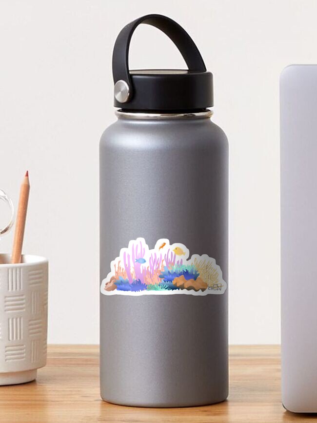 Thumbnail 1 of 3, Sticker, Coral reef designed and sold by Chen-Len.