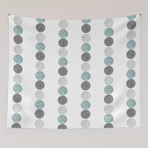 Item preview, 3 circles teal and gray designed and sold by Leah Biernacki.