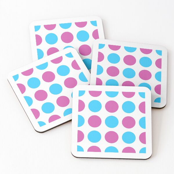 Item preview, Blue and pink polkadot - fun colourful dots background designed and sold by Hanger52.
