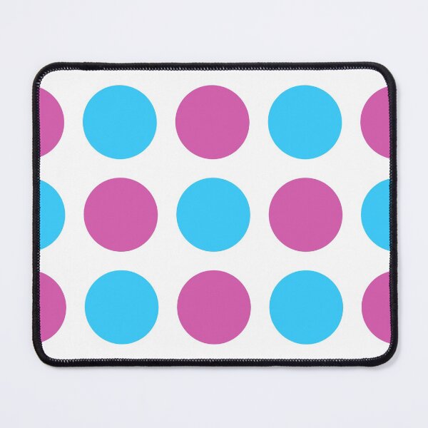 Artikelvorschau, Blauer und rosa Polkadot - lustiger Hintergrund mit bunten Punkten entworfen und verkauft von Hanger52.