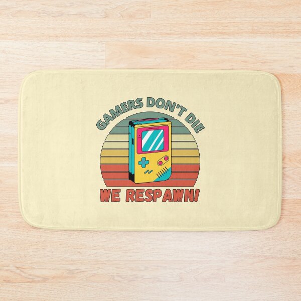 Item preview, Gamers Don't Die, We Respawn! Retro Handheld Console Vintage Sunset designed and sold by Meek-Anime.