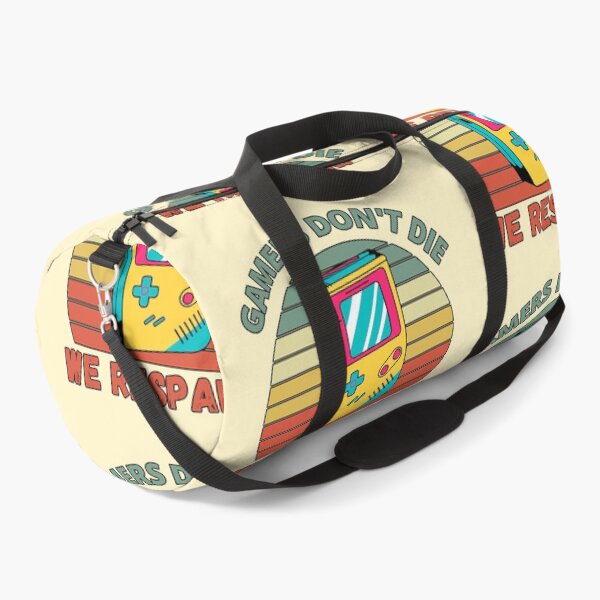 Item preview, Gamers Don't Die, We Respawn! Retro Handheld Console Vintage Sunset designed and sold by Meek-Anime.