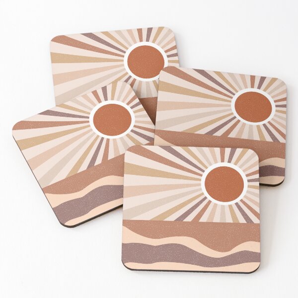 Item preview, Desert Sunrise- Mid century art designed and sold by SKdarealshop.