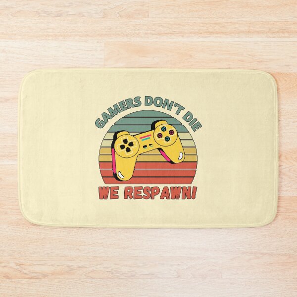Item preview, Gamers Don't Die, We Respawn! Retro Controller Vintage Sunset designed and sold by Meek-Anime.