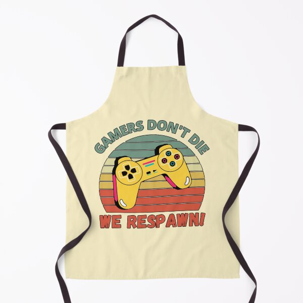 Item preview, Gamers Don't Die, We Respawn! Retro Controller Vintage Sunset designed and sold by Meek-Anime.
