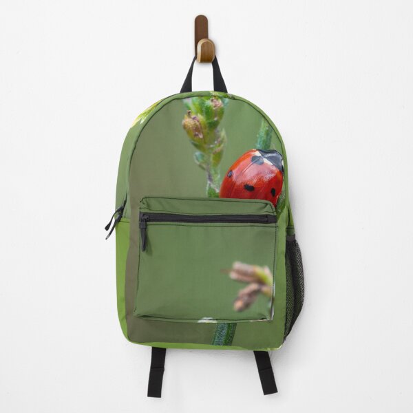 Item preview, Red ladybug insect sitting on flower designed and sold by Millenn.