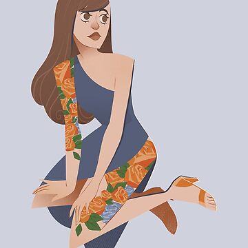 Artwork thumbnail, Orange Roses by Ariadne-art