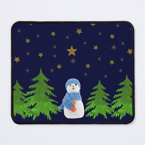 Item preview, Sparkly gold stars, snowman and green tree designed and sold by homemadecreate.