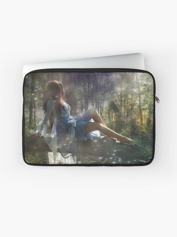 Thumbnail 1 of 2, Laptop Sleeve, Spring Fairies  designed and sold by KatarinaSilva.