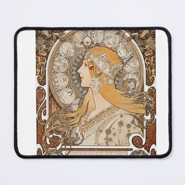 Item preview, Alphonse Mucha, La Plume, Vintage | Art designed and sold by Thermopolium.