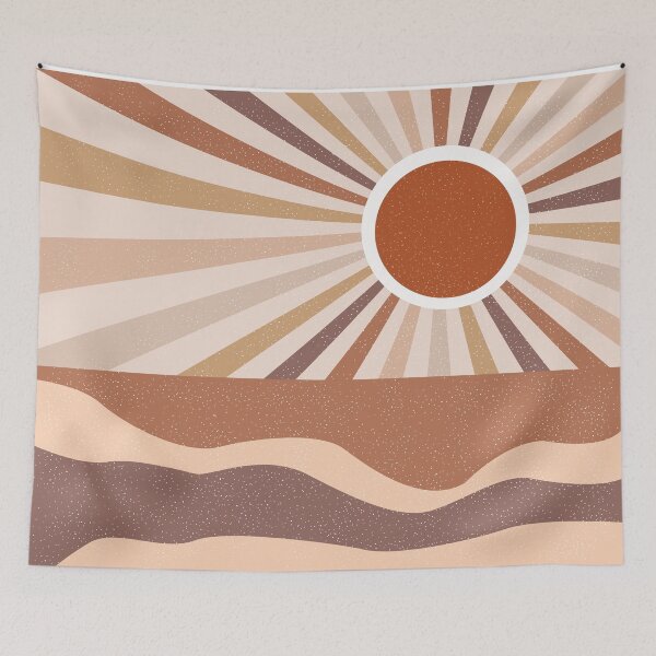 Item preview, Desert Sunrise- Mid century art designed and sold by SKdarealshop.