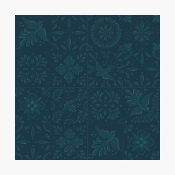 Item preview, Elegant Blue Talavera Tile Pattern by Akbaly designed and sold by Akbaly.