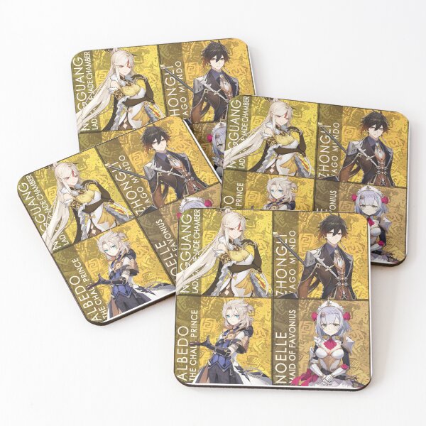 Item preview, Impacto de Genshin de personajes geográficos designed and sold by dudu-inpajamas.