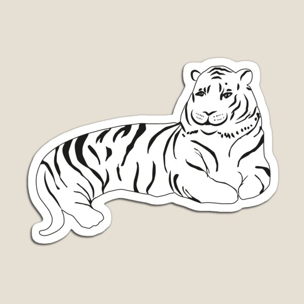 Item preview, Hand drawing tiger illustration vector. designed and sold by mlanaa.