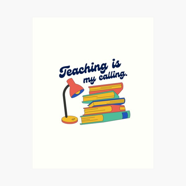 Artikelvorschau, Unterrichten ist meine Berufung - cooles buntes T-Shirt-Design für Lehrer entworfen und verkauft von Prince - Bestseller ★★★★★.