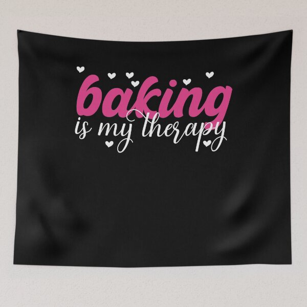 Item preview, Baking is my therapy funny and cute design for bakers baking is my life for mom for my wife for my sister for baking lovers  designed and sold by mydreamcatcher.