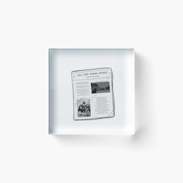 Item preview, All the young dudes newspaper designed and sold by mxdddyy.