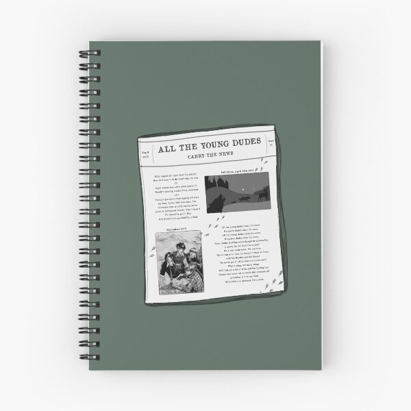 Item preview, All the young dudes newspaper designed and sold by mxdddyy.