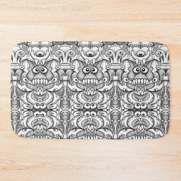 Item preview, Scary monsters annual convention pattern design designed and sold by Zoo-co.