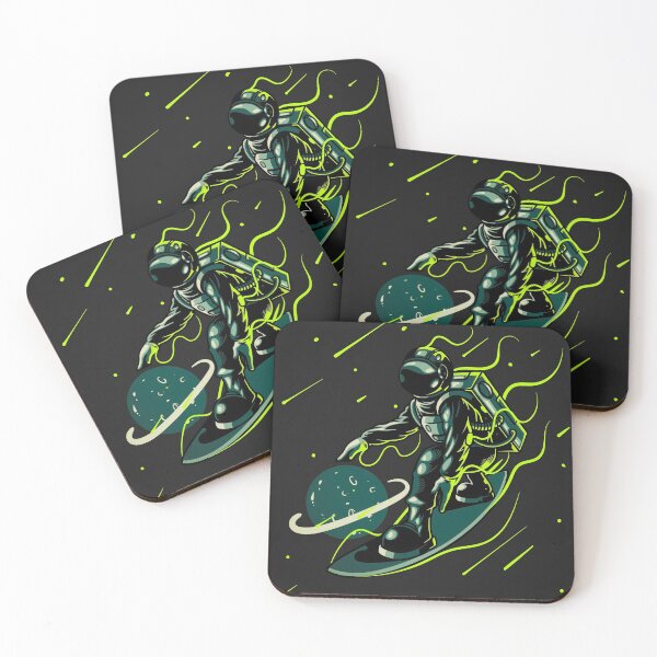 Item preview, Space surfer astronaut designed and sold by TheSkullArmy.
