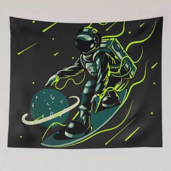 Item preview, Space surfer astronaut designed and sold by TheSkullArmy.