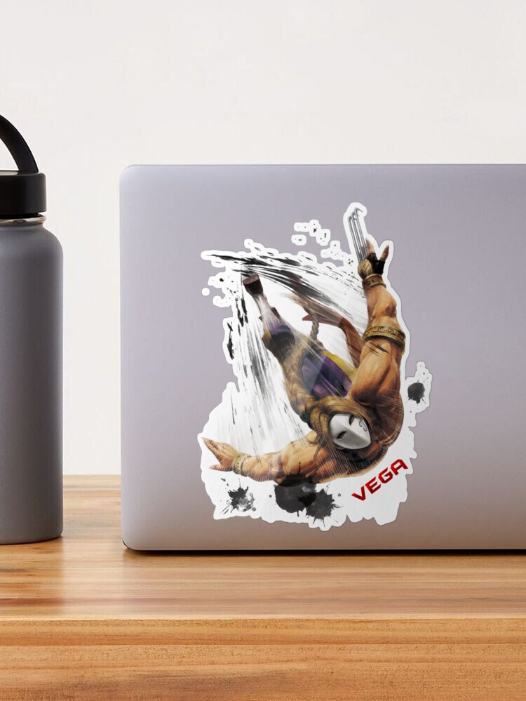 VEGA Street Fighter Sticker Decal Laptop Sticker Water Bottle 