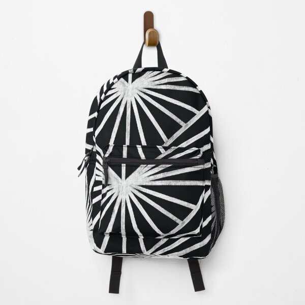 Item preview, White Rays on Black Geometric designed and sold by bevestudio.