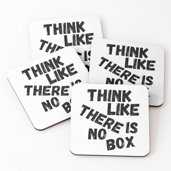 Item preview, Think Like There Is No Box, Vintage Grunge designed and sold by ACC .