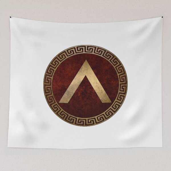 Item preview, Lacedaemonian Lambda Ancient Spartan Shield designed and sold by Agema Apparel.
