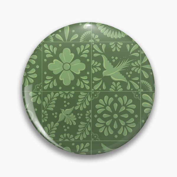 Item preview, Light Green Talavera Tile Pattern by Akbaly designed and sold by Akbaly.