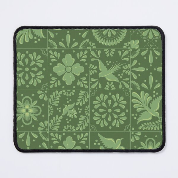 Item preview, Light Green Talavera Tile Pattern by Akbaly designed and sold by Akbaly.