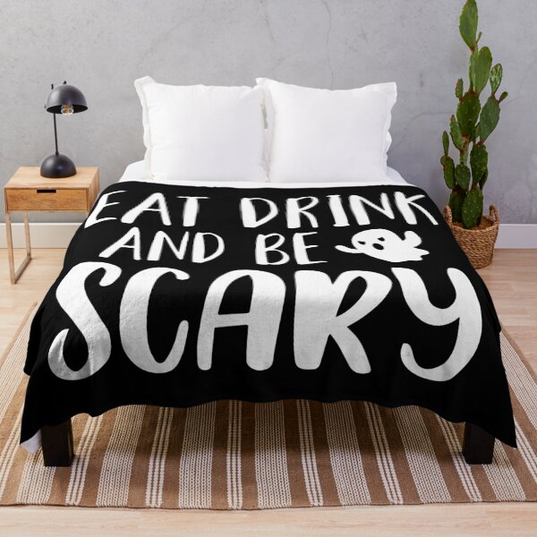 Item preview, Eat drink and be scary Halloween - men/ women / Halloween designed and sold by Designs Of all kinds.